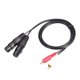 thumbnail image 1 of Cable estéreo HIFI jixopn de 1,5 m con conector RCA doble macho a XLR hembra, conector 2XLR a 2RCA, 1 of 8