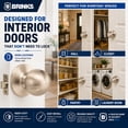 thumbnail image 6 of Brinks Passage Hall/Closet Classic Ball Style Doorknob, Satin Nickel Finish, 6 of 12