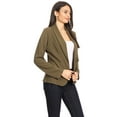 thumbnail image 2 of Women's Casual Office Work Long Sleeve Open Front Blazer Jacket, 2 of 5