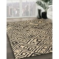 thumbnail image 3 of Ahgly Company Machine Washable Indoor Round Abstract Brown Area Rugs, 6' Round, 3 of 7