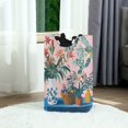 thumbnail image 6 of Yayeee Freestanding Laundry Hamper with Handle Collapsible Large Storage Basket for Clothes, Vibrant Flowers, 6 of 7