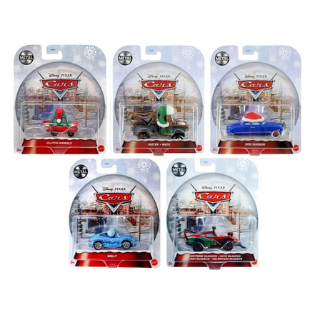 Disney Pixar Cars Holiday Christmas Winter Series Set 5 Diecast Cars Vehicles GYD55-963C