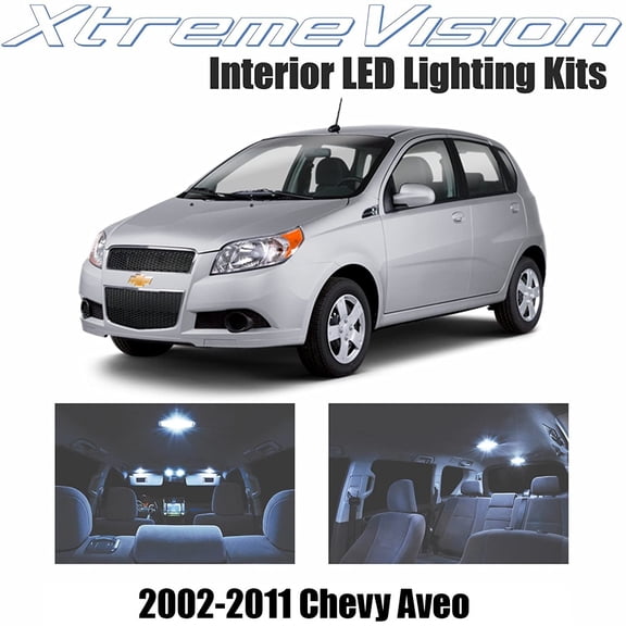 XtremeVision Interior LED for Chevrolet Aveo 2002-2011 2 Pieces Cool White Interior LED Kit   Installation Tool