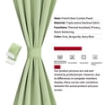 thumbnail image 2 of French Door Curtains Thermal Insulated Blackout Curtain Rod Door Window Panel Curtain,25 X 72 Inch, Green, 2 of 7