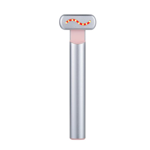 Varita Facial mejorada, herramienta de masaje Facial con luz roja LED, EMS, microcorriente, cuello, ojos, antienvejecimiento, estiramiento de la piel, nueva qym unisex