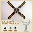 thumbnail image 5 of ABPETE Ceiling Fan Replacement Kit - 4 Pcs 52" Blades Arms Mounting Bracket for Replacing Worn Fan Parts, Iron, 5 of 13