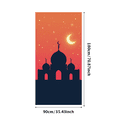 thumbnail image 3 of Mosque Silhouette under Crescent Moon Ramadan Decor Backdrop Abstract Party Supplies Celebration Eid Background Banner Wedding Stage, 3 of 8