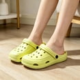 thumbnail image 6 of Summer Breathable Unisex Clogs with Arch Support, Lightweight Garden Beach Shoes for Women and Men(Green,8.5), 6 of 8