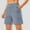 Blue, variant on Pxiakgy Women's Bermuda Shorts High Waisted Athletic Long Shorts With Pockets for Running Yoga Walking Workout Casual Womens Wide Leg Yoga Shorts High Waisted Shorts Summer Gym Athletic Workout Long