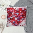 thumbnail image 2 of COMIO Valentines Throw Pillows Cover Red Heart Valentine's Day Pillow Covers Love Wedding Mothers Day Pillow Case Outdoor Decorative Gifts for Couch Bed Sofa Decor, 2 of 5