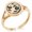Rose Gold, variant on Stainless Steel Kawari Katabami Edamaru Kamon Crest Minimalist Oval Top Polished Statement Signet Ring