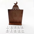 thumbnail image 3 of Countdown Calendar Eid Al-Fitr Desktop Ornament Calendar Days Till Eid Al-Fitr Countdown Decorations Wooden Farmhouse-A, 3 of 5