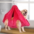 thumbnail image 6 of ZOELNIC M Pet Dog Cat Grooming Hammock Helper Restraint Bag for Bating Nail Trimming Pink, 6 of 7