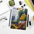thumbnail image 7 of FMSHPON Rural Landscape Old Village Clipboard Hardboard Wood Nursing Clip Board and Pull for Standard A4 Letter 13x9 inches, 7 of 7