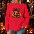 thumbnail image 4 of CUIYUAN Sweatshirt for Women Fall Crewneck Sweat Shirts Cute Pumpkin Sweaters Tops Breathable Winter Clothes Womens Sweatshirt, 4 of 4