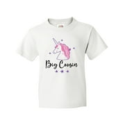 Inktastic Big Cousin Unicorn Announcement Child Short Sleeve T-Shirt Female White S