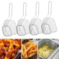 thumbnail image 4 of Panier de Frites, avec Poignée Passoire Frites, Passoire de Cuisson en Acier Inoxydable Robuste et Durable pour Diverses Fonctions de Cuisson Frites, Frites, Crevettes, Coins, 4 of 8
