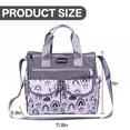 thumbnail image 2 of TELOLY Diaper Bag,11.8"*5.9"*11" Crossbody Diaper Bag,Polyester Tote Diaper Bags,Gray, 2 of 5