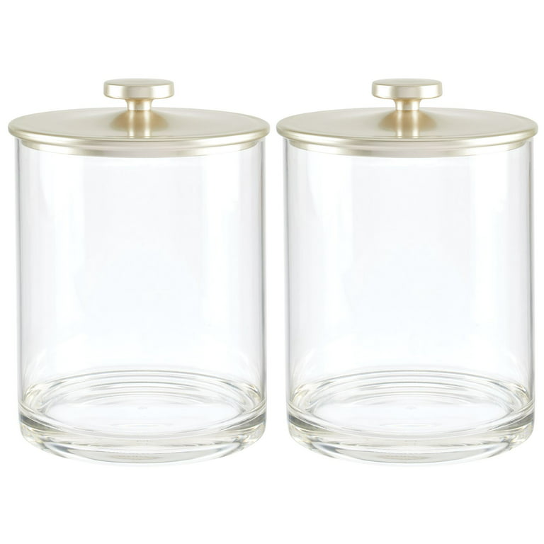 mDesign mdesign wide acrylic apothecary jars with airtight lids