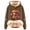 Bronze, variant on Womens Casual Warm Hoodies Long Sleeve Highland Cattle Print Thick Hooded Sweatshirts Fall Fashion Pullover Sweaters Winter Clothes