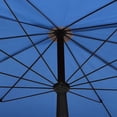 thumbnail image 2 of vidaXL Garden Parasol with Pole 200x130 cm Azure Blue, 2 of 5