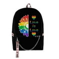 thumbnail image 2 of Sacs d'École Mode Fantaisie Arc-en-Ciel LGBT Gay Étudiant Unisexe Impression 3D Oxford Imperméable Cahier Multifonction Sacs à Dos de Voyage, Rouge, 20 Pouces, 2 of 7