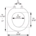 thumbnail image 4 of BathDecor Deluxe Soft Round Toilet Seat with a Closed Front in Tan., 4 of 4