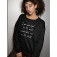 thumbnail image 2 of Thankful For A Comfy Bed Sweatshirt Women -GoatDeals Designs, Female Medium, 2 of 4