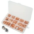 thumbnail image 3 of 300Pcs M5-M20 Copper Washers 12 Sizes O Ring Copper Gaskets Set Flat Ring Seal Kit Assortment Car Copper Sealing Ring with Storage Case Hardware for Automotive Ship Generators Machinery a, 3 of 10