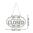 thumbnail image 3 of Tong Double Open Closed Sign For Bar And Wooden Business Hours Plaque, 3 of 5