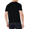 thumbnail image 2 of Camiseta Lacoste para hombre, manga corta, cuello en V, algodón pima, negra, 2 of 7