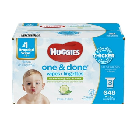 HUGGIES One & Done Baby Wipes (Choose Your Count) (Best Smelling Baby Wipes)