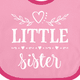 thumbnail image 4 of Inktastic Little Sister Girls Baby Bib, 4 of 4
