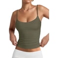 thumbnail image 1 of PINKMSTYLE Débardeurs Basiques pour Femmes à Encolure Dégagée Doublée Débardeurs Ajustables d'Été Sans Manches, 1 of 7