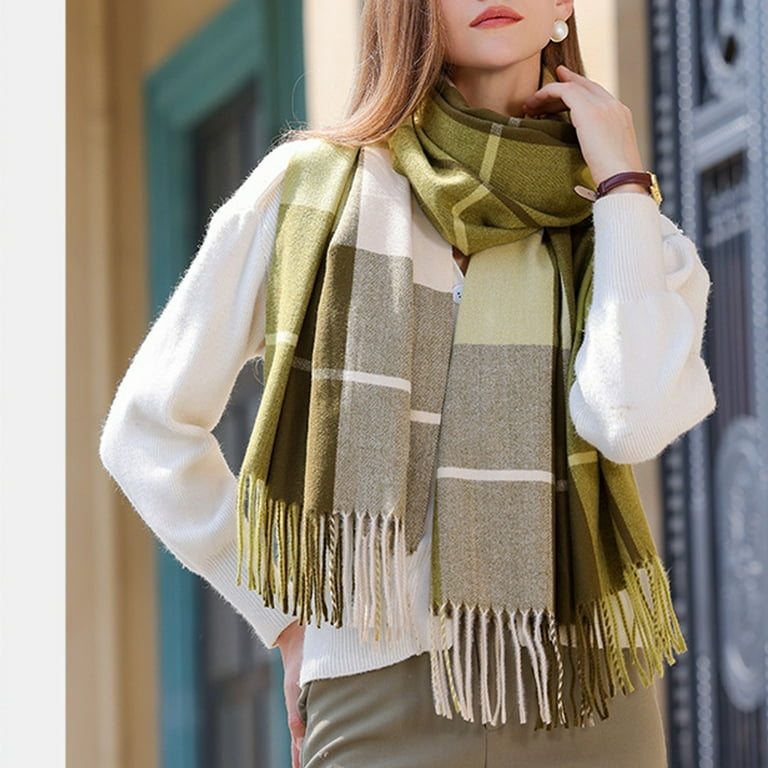 Beige plaid best sale scarf