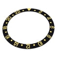 thumbnail image 2 of BEZEL INSERT ALUMINUM FOR OLDER ROLEX GMT I 1670 1675 16750 16753-1 BLACK GOLD, 2 of 2
