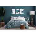 thumbnail image 2 of Blue Abstract Wall Art Decor Modern Canvas Painting 3 Pieces Stretched and Framed Gold Fluid Pictures HD Artwork Canvas Print Wall Art for Living Room Bedroom Bathroom Home Wall Decor 12"x16"x3, 2 of 6