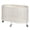 White, variant on puresly Exquisite Wire Laundry Basket with Wheels Mobile Iron Clothes Basket Oval Overnight Clothes Storage Bin for Laundry Room