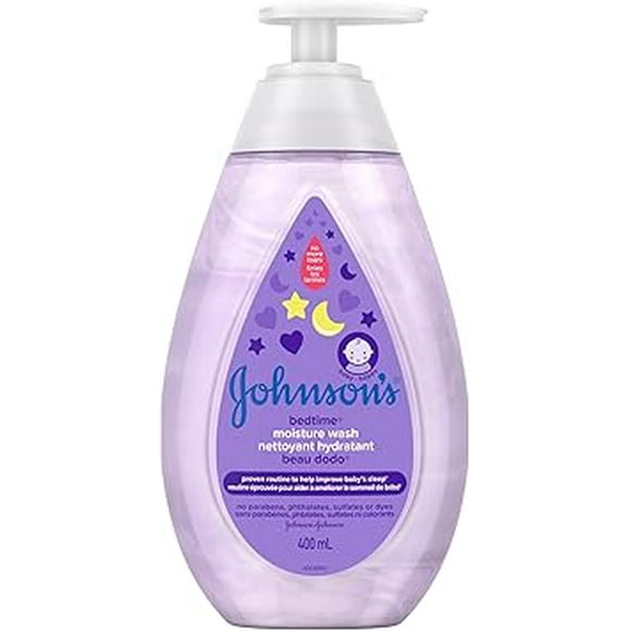 Johnson's Baby bedtime moisturizing bath wash and cleanser, 400ml(pack of 2)