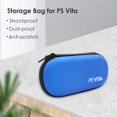 thumbnail image 5 of Bolsa de transporte Estuche rígido antichoque EVA para la cubierta de la consola de juegos PS Vita Azul, 5 of 5