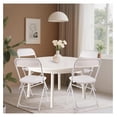 thumbnail image 4 of 6 Pack White Folding Chairs, Portable Stackable Foldable Chair, Indoor Outdoor Plastic Folding Chair for Events/Office/Home/Wedding/Party, 400lbs Capacity, 4 of 8