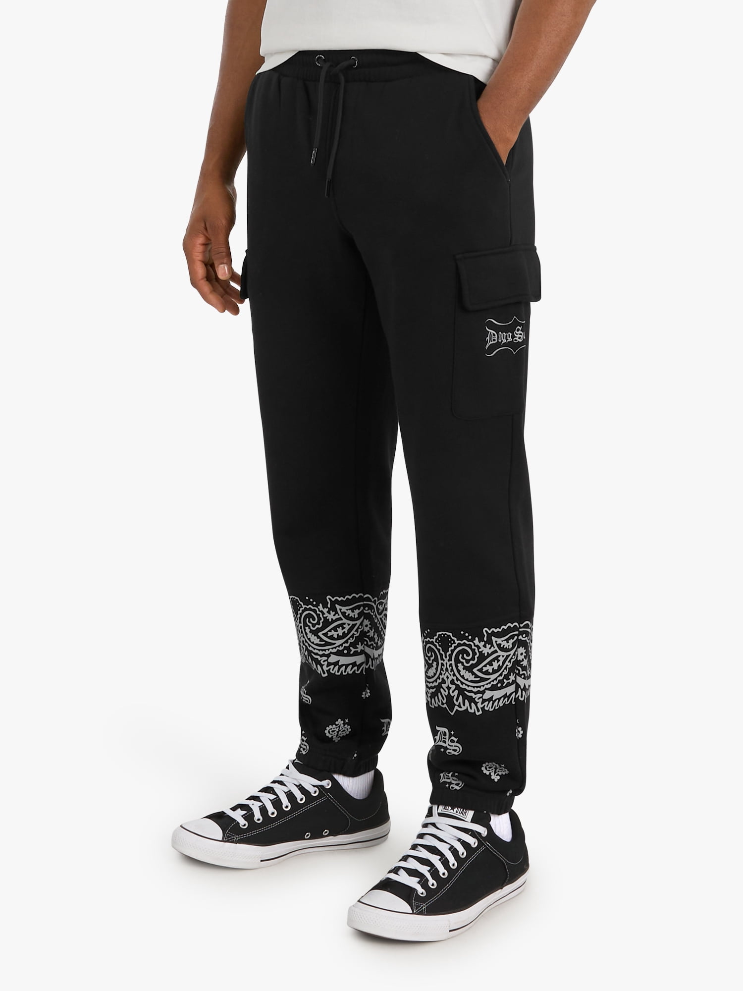 Dogg Supply by Snoop Dogg All-Gender Young Men's and Women's Bandana Joggers, Sizes XS - 5XL