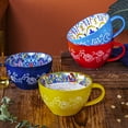 thumbnail image 1 of Taza de Té/Café de Cerámica Bohemia con Forma | Multicolor | Resistente Al Calor | 12,5 X 12,5 X 7,5 Cm | 500 G | Ideal para Halloween, Acción de Gracias y Navidad, 1 of 6