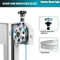 thumbnail image 6 of Stainless Steel Countertop Bone Sawing Machine, 2000W Frozen Frozen Meat Cutter with 8 Blades Cooling Box, Electric Bone Bandsaw for Factory Frozen Bone, Beef, 6 of 14