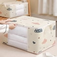 thumbnail image 4 of Almacenamiento Edredones Caja Ropa Duradera para Cama (L Beige), 4 of 6
