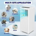 thumbnail image 2 of EastVita Portable Air Conditioner 8000 BTU, Air Conditioners for Room up to 350 sq.ft.(15x20 ft²), Compact Indoor AC Unit, Window Installation Kit & Remote Control for Home Office White, 2 of 8