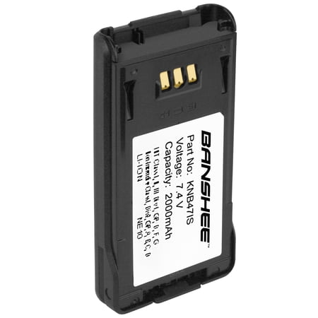 Banshee 7.4V 2Ah Intrinsically Safe Li Ion Battery Replaces Kenwood KNB-50NC