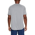 thumbnail image 2 of Under Armour Mens Tech 2.0 Short-Sleeve T-Shirt Steel Light Heather 036/Black 3X-Large Tall, 2 of 9