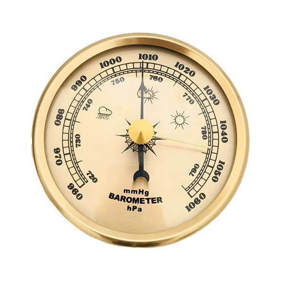 GJX Barometer, Barometers for The Home, Outdoor Barometer, Portable Multifunctional Thermometer, Wall-Mounted Barometer, Barometric Pressure Measurement