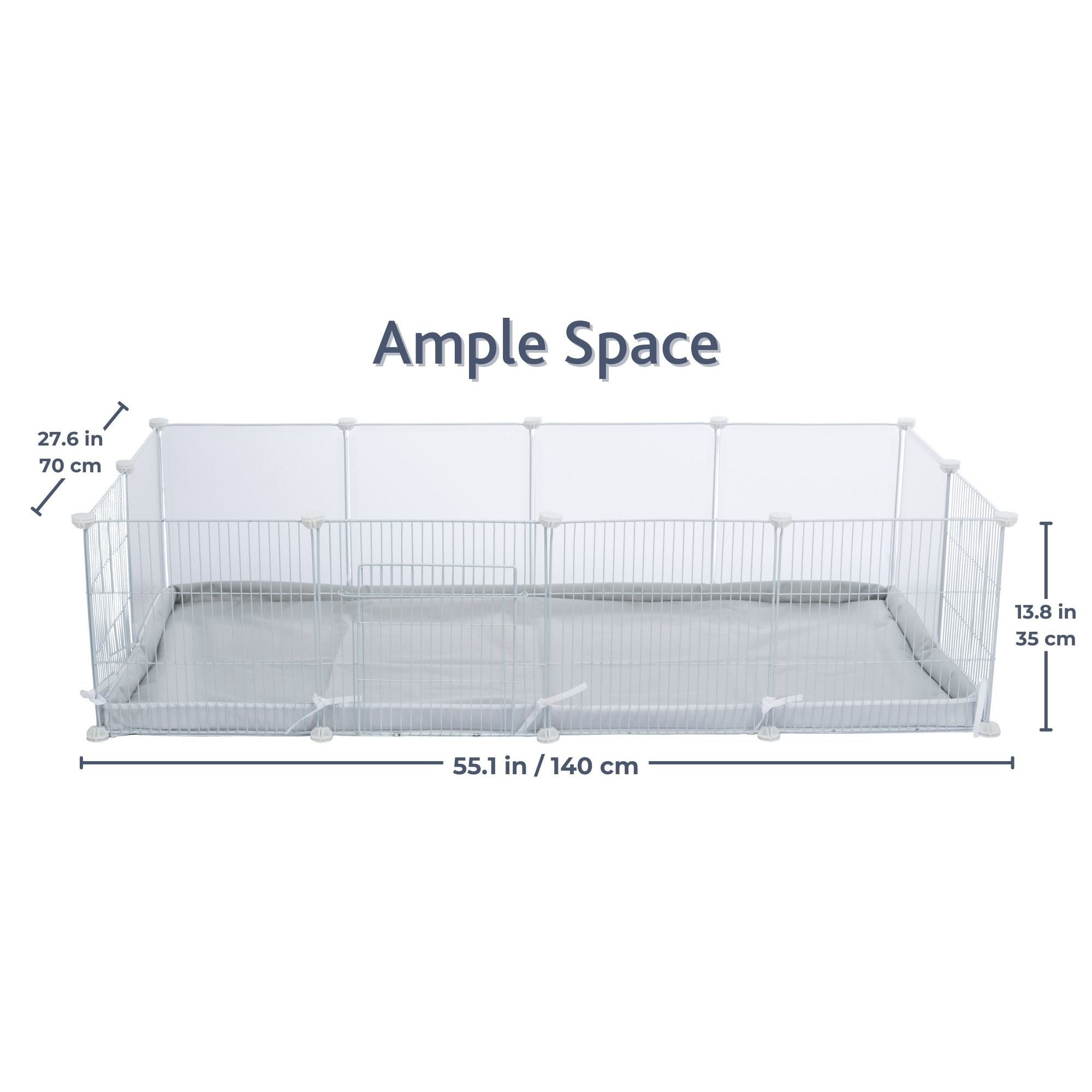 TRIXIE Indoor Enclosure for Small Pets, Indoor Pen with Water-Resistent Base